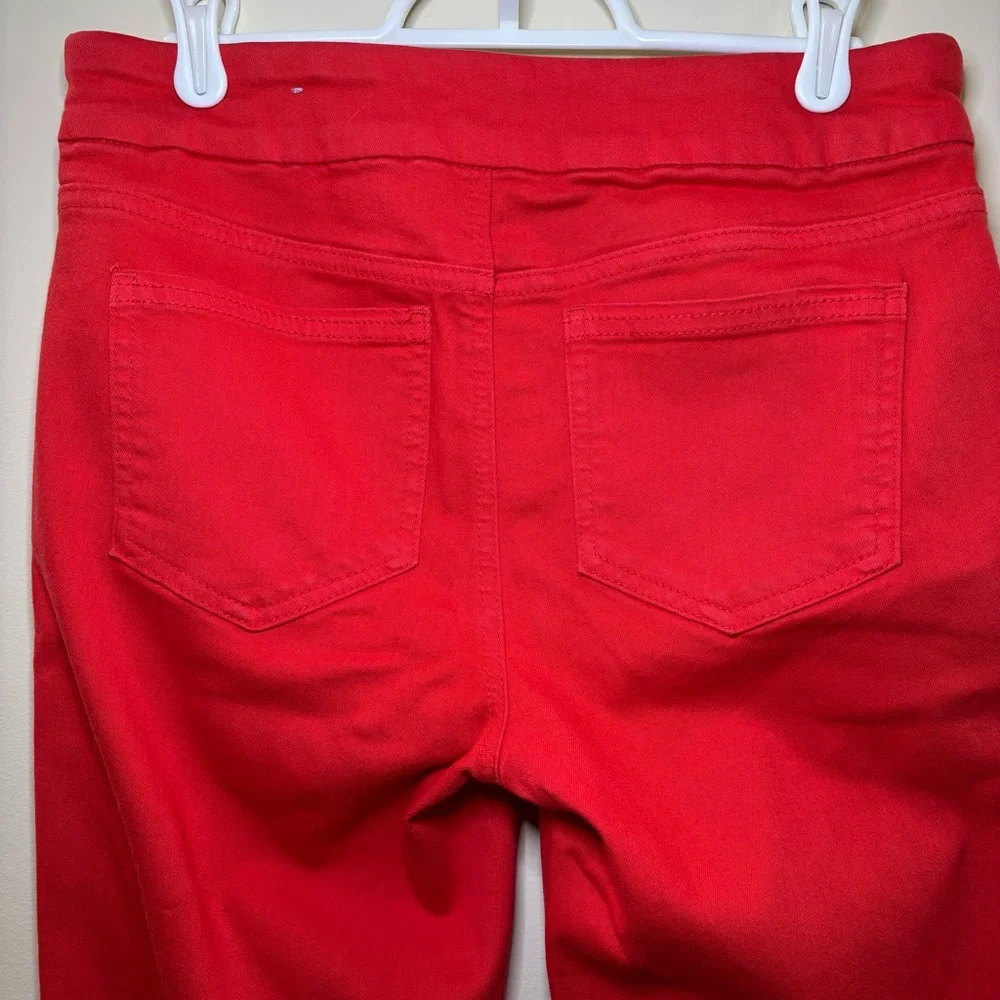 Chico's Pull On Jegging Ankle Pants Red Orange US Size 4 Chico's Size 0R - Picture 3 of 9